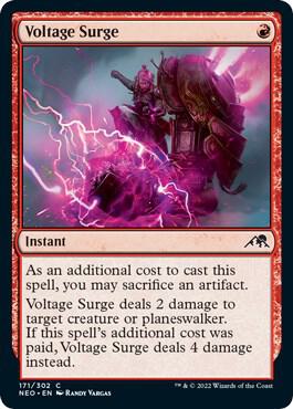 Voltage Surge card from Kamigawa: Neon Dynasty