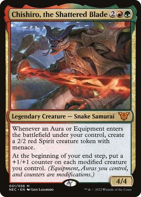 Chishiro, the Shattered Blade card from Commander: Kamigawa: Neon Dynasty