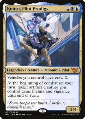 Kotori, Pilot Prodigy card from Commander: Kamigawa: Neon Dynasty