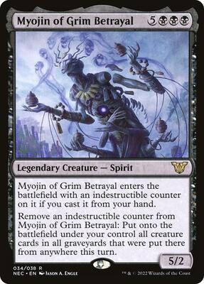 Myojin of Grim Betrayal card from Commander: Kamigawa: Neon Dynasty
