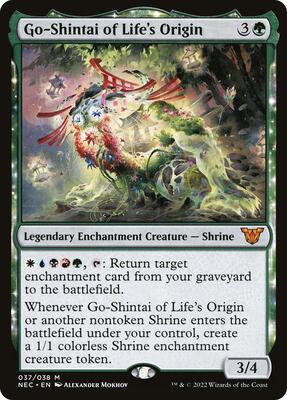 Go-Shintai of Life's Origin card from Commander: Kamigawa: Neon Dynasty