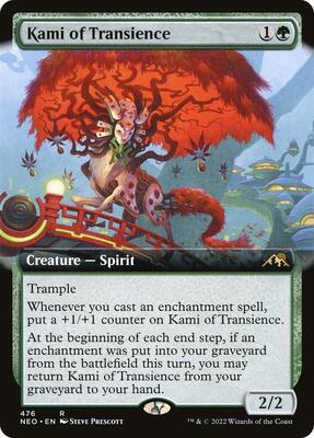 Kami of Transience (Extended Art) card from Kamigawa: Neon Dynasty
