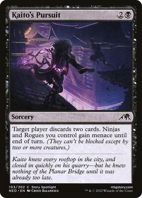 Kaito's Pursuit card from Kamigawa: Neon Dynasty