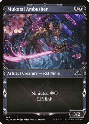 Mukotai Ambusher (Showcase) card from Kamigawa: Neon Dynasty