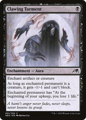Clawing Torment card from Kamigawa: Neon Dynasty