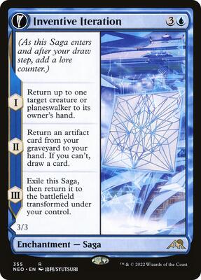 Inventive Iteration (Showcase) card from Kamigawa: Neon Dynasty