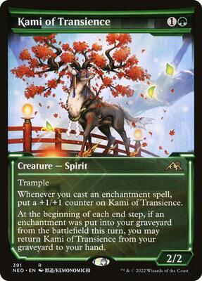 Kami of Transience (Showcase) card from Kamigawa: Neon Dynasty