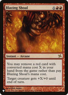 Blazing Shoal card from The List Reprints