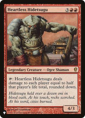 Heartless Hidetsugu card from The List Reprints