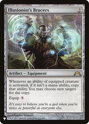 Illusionist's Bracers card from The List Reprints