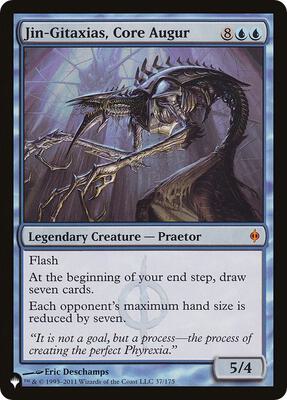 Jin-Gitaxias, Core Augur card from The List Reprints
