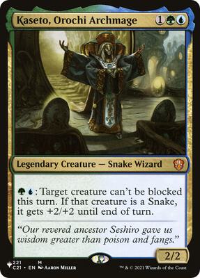 Kaseto, Orochi Archmage card from The List Reprints