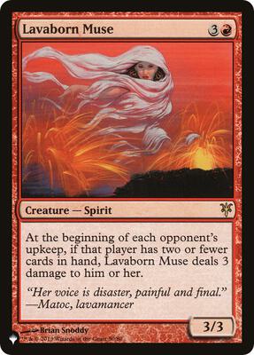 Lavaborn Muse card from The List Reprints