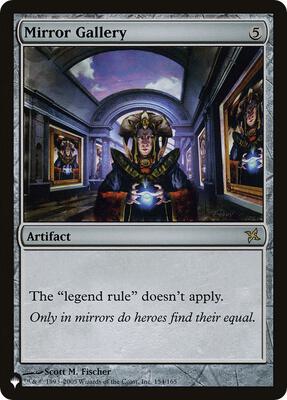 Mirror Gallery card from The List Reprints
