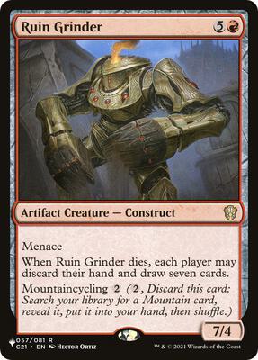 Ruin Grinder card from The List Reprints
