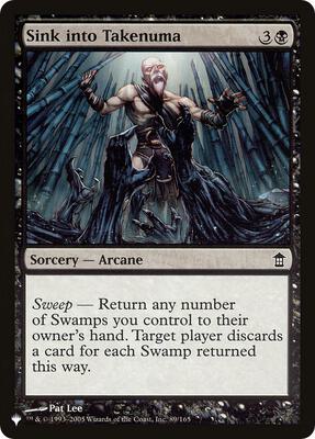Sink into Takenuma card from The List Reprints