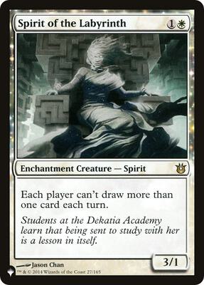 Spirit of the Labyrinth card from The List Reprints