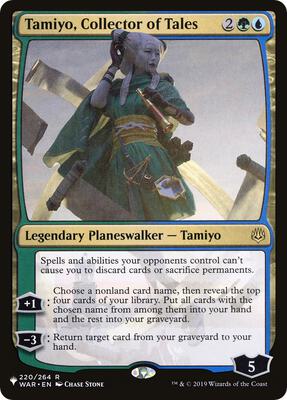 Tamiyo, Collector of Tales card from The List Reprints
