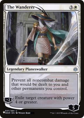 The Wanderer card from The List Reprints