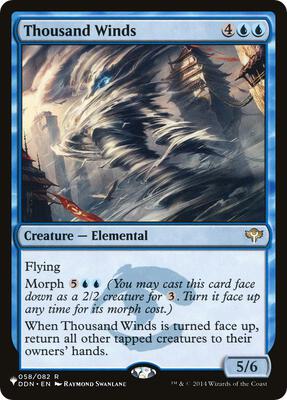 Thousand Winds card from The List Reprints