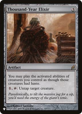 Thousand-Year Elixir card from The List Reprints