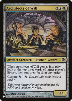 Architects of Will card from The List Reprints