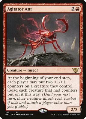 Agitator Ant card from Commander: Kamigawa: Neon Dynasty