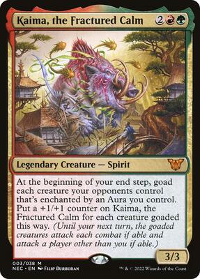 Kaima, the Fractured Calm card from Commander: Kamigawa: Neon Dynasty