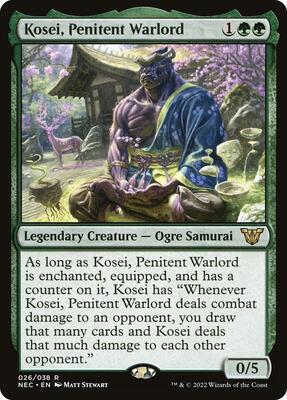 Kosei, Penitent Warlord card from Commander: Kamigawa: Neon Dynasty
