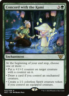 Concord with the Kami card from Commander: Kamigawa: Neon Dynasty