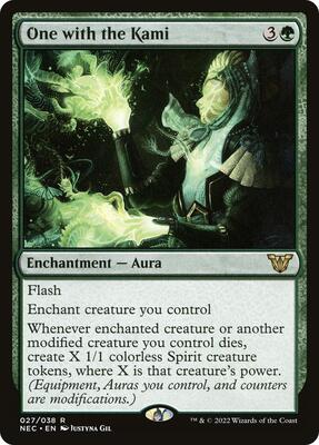 One with the Kami card from Commander: Kamigawa: Neon Dynasty