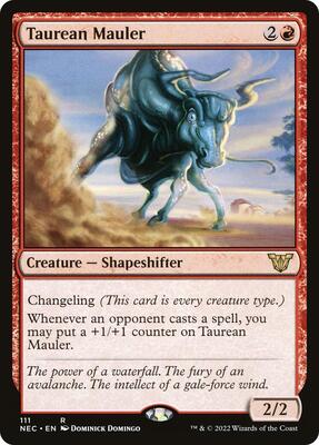 Taurean Mauler card from Commander: Kamigawa: Neon Dynasty