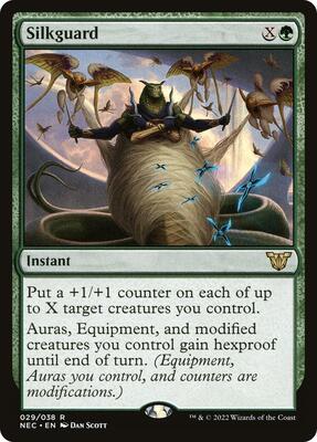 Silkguard card from Commander: Kamigawa: Neon Dynasty