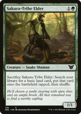 Sakura-Tribe Elder card from Commander: Kamigawa: Neon Dynasty