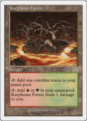 Karplusan Forest card from Classic Sixth Edition