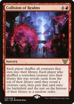 Collision of Realms card from Commander: Kamigawa: Neon Dynasty