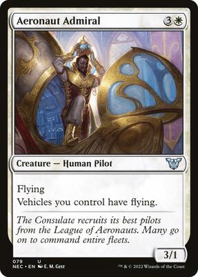 Aeronaut Admiral card from Commander: Kamigawa: Neon Dynasty