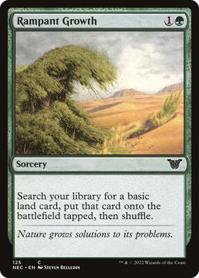 Rampant Growth card from Commander: Kamigawa: Neon Dynasty