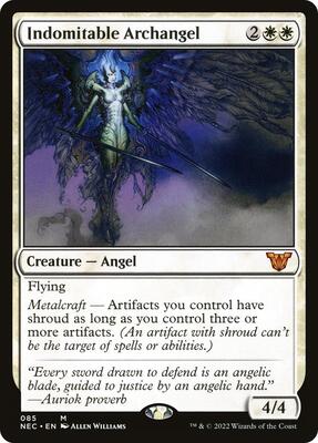 Indomitable Archangel card from Commander: Kamigawa: Neon Dynasty