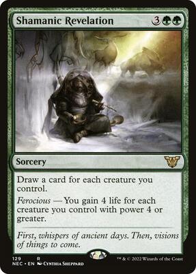 Shamanic Revelation card from Commander: Kamigawa: Neon Dynasty