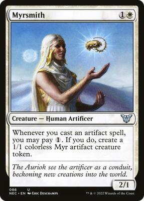 Myrsmith card from Commander: Kamigawa: Neon Dynasty