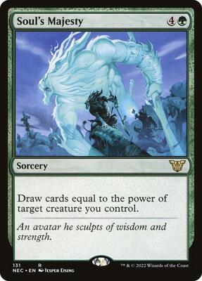 Soul's Majesty card from Commander: Kamigawa: Neon Dynasty