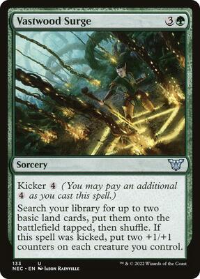 Vastwood Surge card from Commander: Kamigawa: Neon Dynasty