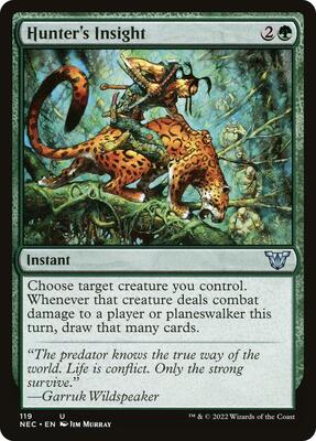 Hunter's Insight card from Commander: Kamigawa: Neon Dynasty