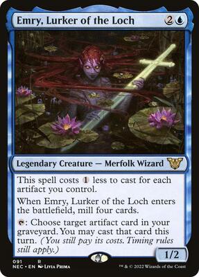 Emry, Lurker of the Loch card from Commander: Kamigawa: Neon Dynasty