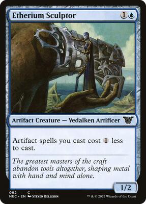 Etherium Sculptor card from Commander: Kamigawa: Neon Dynasty