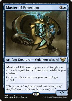 Master of Etherium card from Commander: Kamigawa: Neon Dynasty