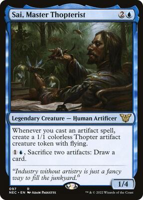 Sai, Master Thopterist card from Commander: Kamigawa: Neon Dynasty
