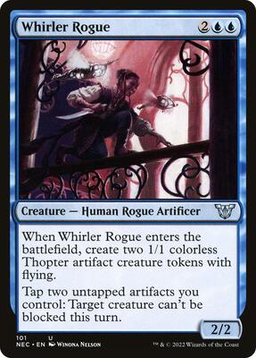 Whirler Rogue card from Commander: Kamigawa: Neon Dynasty