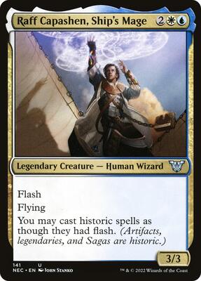 Raff Capashen, Ship's Mage card from Commander: Kamigawa: Neon Dynasty